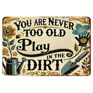 Vintage Garden Sign| 20x30cm (8x12in)| Rustic| Home Decor, Garden Lightweight Gift