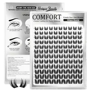 120 Piece Rabbit Eyelash Cluster Series, Cartoon Lashes, Fairy Lashes with Pointed Tips, Wet Look Effect, Beginner Friendly