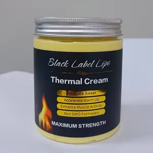 Black Label Lipo + Thermal Cream + Increased Sweat + Accelerate Warm Up + Non GMO Soothing Body Care Lotion for Cosmetic Comfort