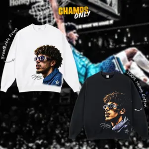 CHAMPS ONLY Lamelo The Entertainer Ball Basketball Team Signature Heavy Cotton Tshirt Sweatshirt For Basketball Fans Menswear Outfit, Gameday Shirt, Direct To Garment Breathable Print