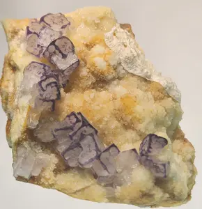 QR Code Fluorite Crystal Cluster Qinglong Mine, China Fluorite Specimen QRF2212