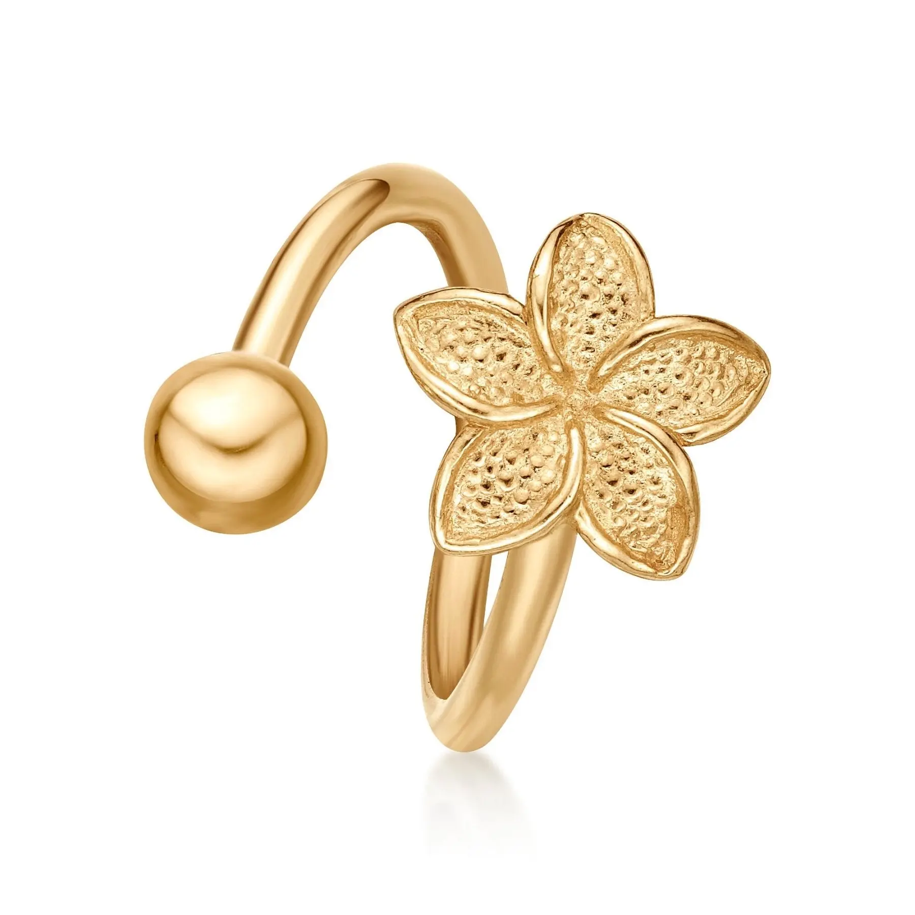 Lotus Belly Ring - 16G