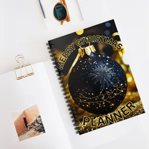 Christmas PLANNER Spiral Notebook - Ruled Line