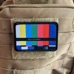 No signal patch  2"x3" morale patch with hook and loop backing