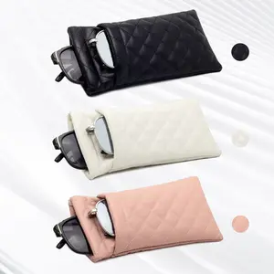 【 3PCS 】Fashionable Makeup Storage Bag, Soft Lightweight Glasses Case, Stylish Unisex Eyewear Accessory for Daily Use, Makeup Organizer Pouch, Vanity Bag Organizer