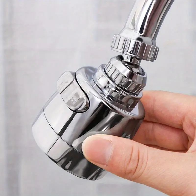 360° Rotatable Kitchen Faucet Aerator - 2 Modes, Rotating Faucet Extender, Anti-Splash Sink Extender, Water-Saving Modern Bohemian Style Sprayer Head, Kitchen Faucet Attachment RV Kitchen Faucets