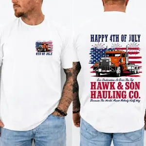 4th of July Over The Top Trucker Shirt, Vintage Arm Wrestling Movie TShirt, Classic 80s Graphic Tee, Gift For Truck Drivers, MADE IN USA