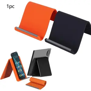 Flexible Foldable Phone Holder, Aluminum Alloy Silicone Stand, Multi Angle Adjustable, Anti Slip Desktop Support, Portable for Phone Tablet Laptop