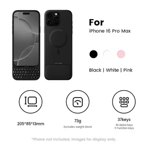 Akko MetaKey Keyboard for Phone 16 Pro Max Maximize Screen Space Keyboard Case for Accurate Typing,
