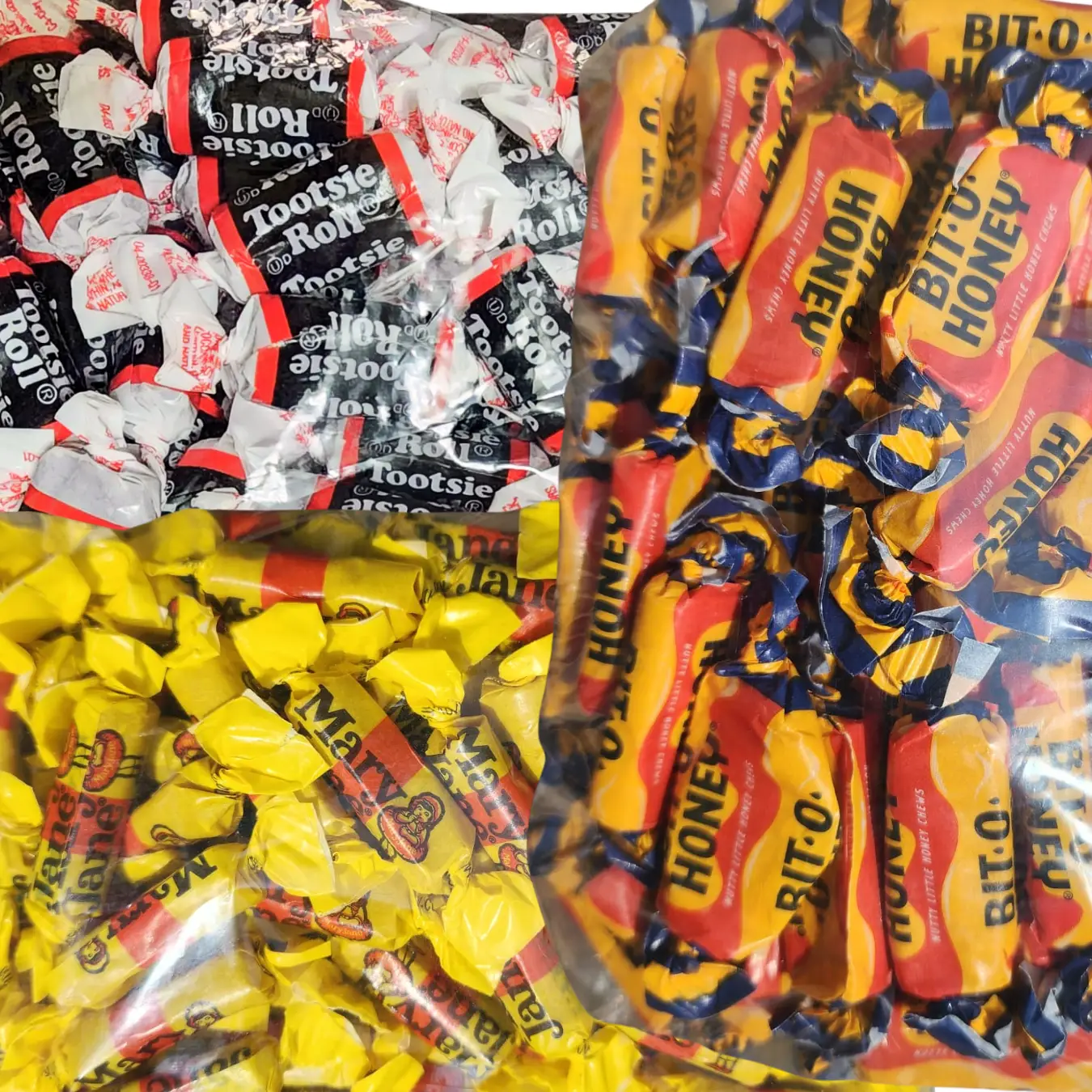 Bit-O-Honey, Tootsie Rolls & Mary Janes – 2.5 lbs Retro Candy Variety Pack – Nostalgic Chewy Sweets, Individually Wrapped for Parties & Gifting