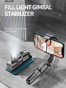 Gimbal Stabilizer for Smartphone, 2-Axis Auto Face Tracking Selfie Stick with Tripod,360°Rotation with Remote for Android and iPhone,Ideal for Vlogging, Video Recording Accessories Cellphone