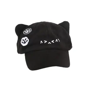 Unisex Cat Ear Baseball Cap with Paw Prints Sun Protection Lightweight Sports Hat for Daily Wear Fashionable Outdoor Style TikTokShopBlackFriday Design Adjustable Wool Newsboy Beanie