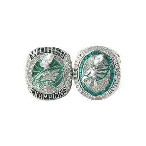 men's 2017 2024  Championship Ring Set, Rugby Ring 2 Boxes fashion  metal  large ring