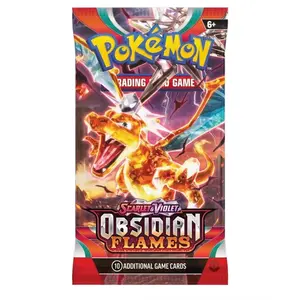 Pokémon Scarlet & Violet Obsidian Flames Booster Pack (1) - 10 Cards & Basic Energy