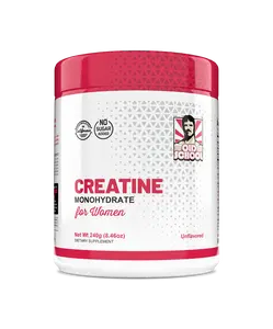 OLD SCHOOL LABS - Creatine Monohydrate for Women - Collagen and BCAA's - Fitness Supplement Powder for Muscle, Healthy Hair, Skin, Nails and Recovery