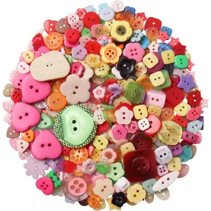 Buttons 2 and 4 Holes Assorted for Sewing Crafts DIY Projects Multiform