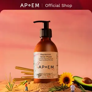 [Daily] APoEM Replenish Glow Mask | face masks skincare for instant plumping, deep hydration & firming | smoothing fine lines, brightening & antioxidant protection | Spanish skincare, 150ml