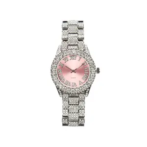 Daija Silver/Pink Crystal Watch
