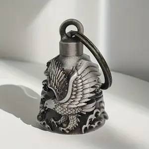 Motorcycle Bell for Bikers Women Men W/Hanger, Biker Bell for Riders, Good Luck Riding Bell Spirit Bell Moto Accessories
