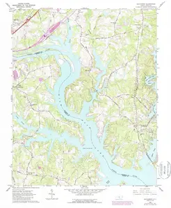 Southmont North Carolina USGS Topographic Quadrangle Map, 1962, 1:24000