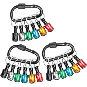 18 count 1/4 Hex Shank Drill Bit Holder  Extension Bar Quick Release Bit Holders for Impact Driver Drill Bit,  Bit Holder, Tools and Gifts for Men