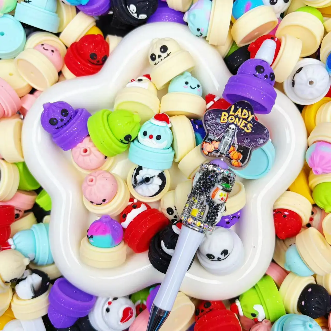 【For Pen】-Dumpling Silicone Mix Beads