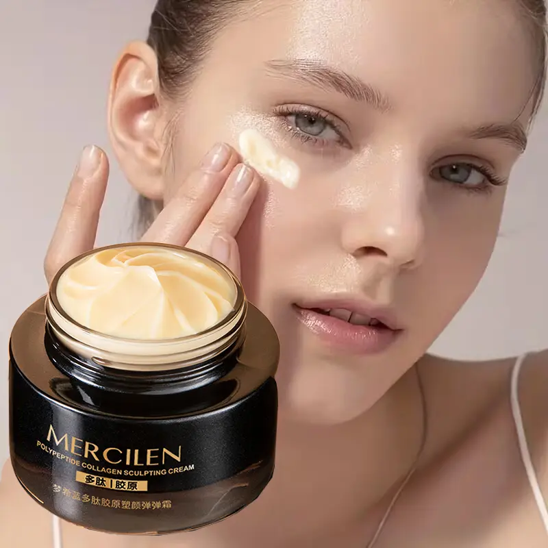 Mercilen Peptide Collagen Firming Face Tightening Cream 50g, Moisturizing, Hydrating & Deep Nourishing Skin Care, Smooths & Softens Skin Texture, Formula, Moisturizer