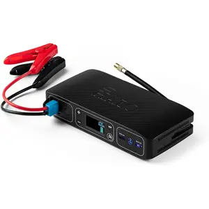 Bolt Air 58830 Portable Car Battery Jump Starter | 100 PSI Air Compressor, 58.8Wh USB Power Bank, Emergency Floodlight & Charger, Jumps Cars Suvs & Trucks, Inflates Tires, TSA Approved — Black