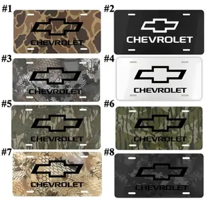 8 Styles Chevrolet Bowtie Logo License Plate Collection, Chevy Performance Vanity Front Tag Auto Decor, Gift for Him, Gift for Her, 12x6 Inch Durable Metal