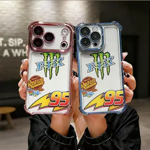 Racing style Brand Logo Collection Phone Case for iPhone 17 AIR 17 PRO 16 PRO 15  PRO MAX  14 PLUS 13 PRO 12 11 series (silicone softshell) airbag anti-drop and shockproofmobile phone protective case, Smartphone, Cellphone