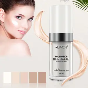 ALIVER Liquid Foundation, Makeup Cream, Soft Matte Long-lasting Coverage Moisturizing Base Suitable for Fair Skin Tones and Any Skin Type