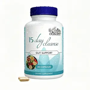 Mila McAnner 15 Day Gut & Colon Cleanse, Caffeine Free - Advanced Formula with Senna, Cascara Sagrada, Psyllium Husk, Non-GMO Probiotics | 30 Capsules
