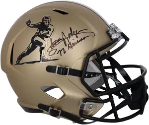 Johnny Rodgers Nebraska Cornhuskers Autographed 2023 Gold Riddell Heisman Replica Helmet with "72 Heisman" Inscription - Fanatics Authentic Certified