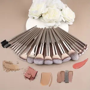 10-20 Professional Makeup Brush Set, Suitable for Foundation, Eyelashes, Eyebrows, Eyeshadow, Premium Champagne Golden and Black Makeup Brushes Christmas Halloween Birthday Thanksgiving Gifts, Soft Makeup Brushes, Cosmetic Brush Set