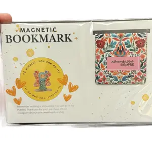 Alhamdullilah Siempre Magnetic Bookmark - Decorative Bookmark with "You Can Do It" Design, Ideal for Inspirational Reading