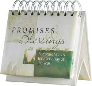 Promises & Blessings: Scriptures Verses for Every Day of the Year - Perpetual Calendar, 1.5" x 5.25" x 5.5"