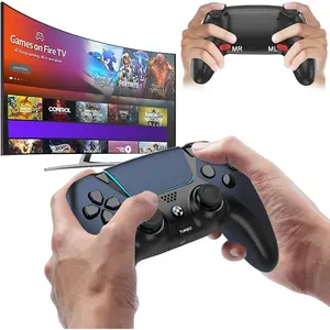 Upgraded for Luna Controller with  Paddles,Turbo, Fire TV  Controllers for PC,GeForce NOW,Firestick,Replacement for Luna Gamepad with ALPS Joystick,No Drift Stick, Blue