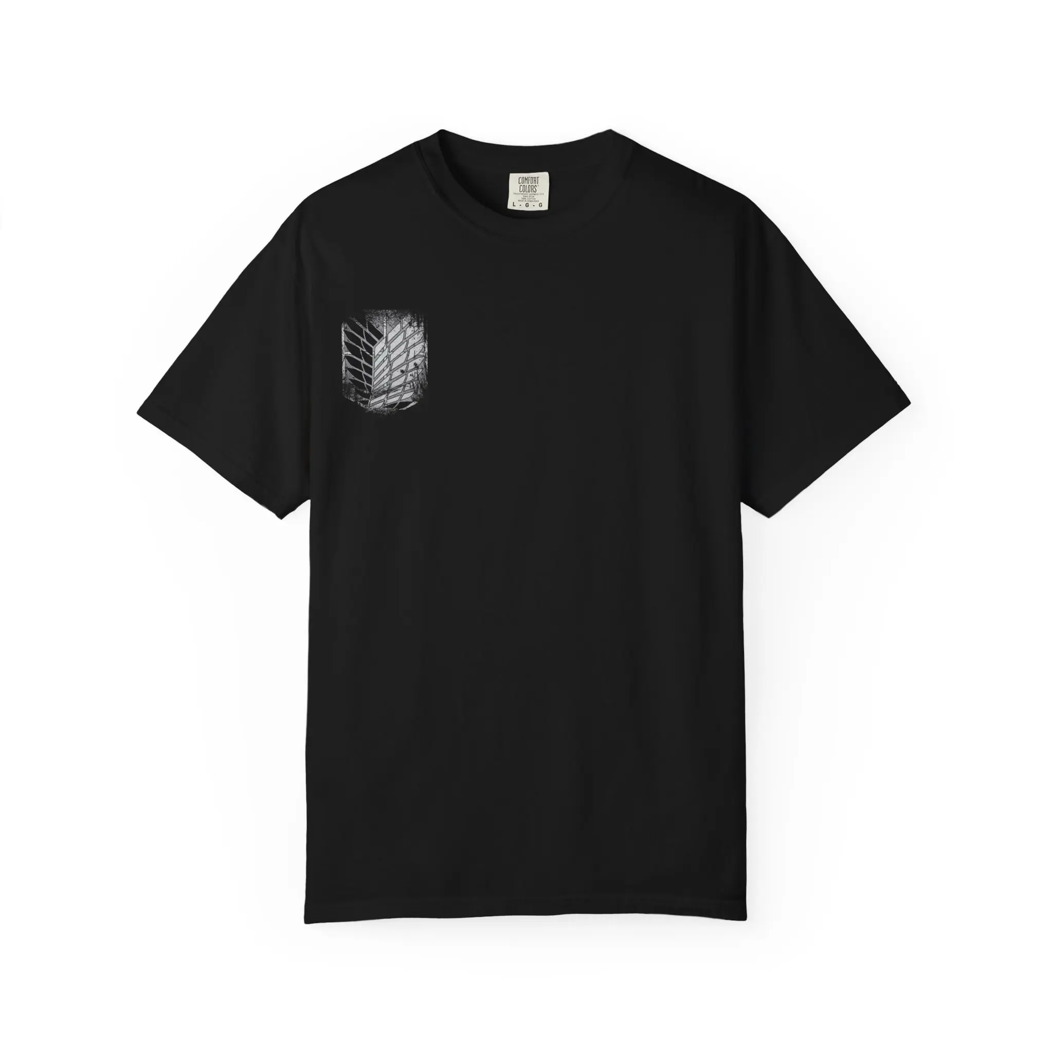 Comfort Colors Scout Regiment T-Shirt - Black, 100% Ring-Spun Cotton, Relaxed Fit, Pre-Shrunk, Garment-Dyed, Double-Needle Stitching