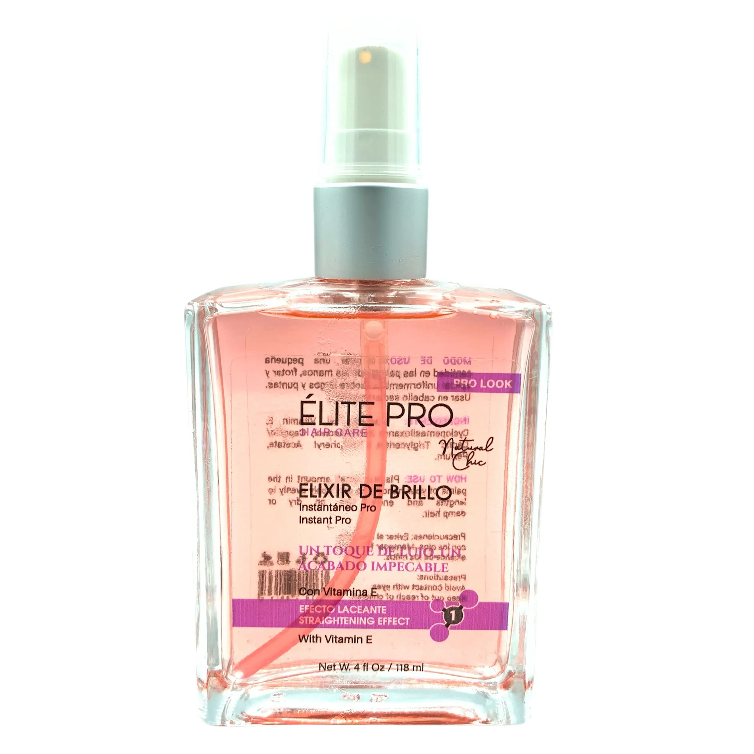 NATURAL CHIC ÉLITE PRO SHINE ELIXIR WITH VITAMIN E – LIGHTWEIGHT HAIR SERUM 4 OZ