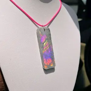 Spectrolite Necklace • Labradorite Necklace • Purple Labradorite Pink Labradorite • Crystal Necklace