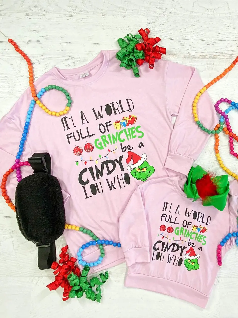 Mommy & Me Be a Cindy Lou Who Sweatshirt