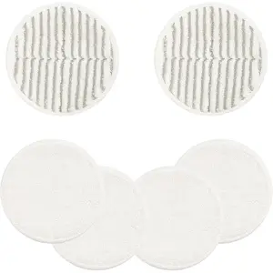 2124 Replacement Pads for Bisell Spinwave Spin Mop (4 Soft Pads and 2 Scrubby Pads) Compatible with Bisell Spinwave 2039, 2039A, 2039Q, 2039T, 2039W, 20391, 20395 20399 2307 23157 2315A Mop Pads Kit