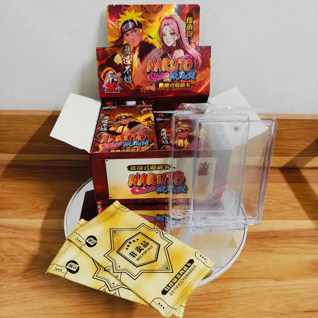 Na.ruto 20th Anniver.sary Premium Hard Card Box – Includes 32 Packs, 2 Special Packs