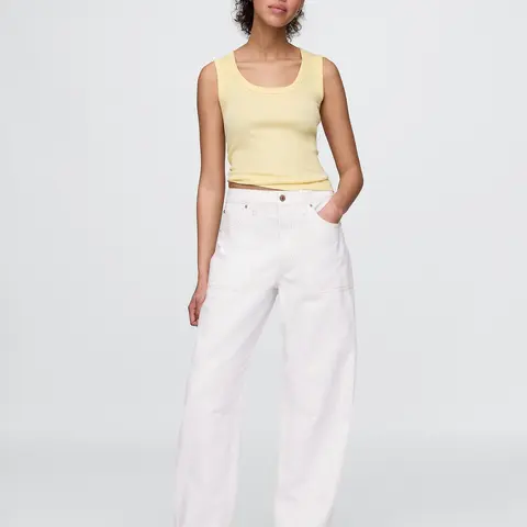 Gap Women's Curvy High Rise Barrel Jeans