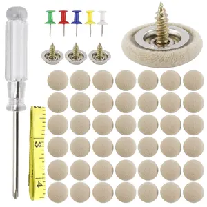 60-piece Set of Automotive Car Roof Headliner Repair Button Pins Kit, Universal Auto Roof Snap Rivets Retainer for Car Roof Fixing, with Installation Tool, Fits All Cars
