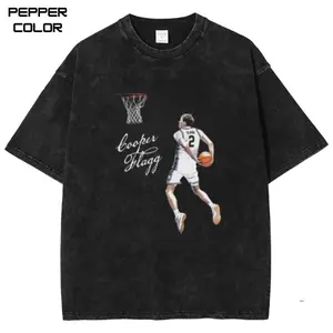 Cooper Flagg Dunk Cartoon  T-shirt, Basketball 90's Graphic Tee, Game Day Shirt, Unisex Streetwear Tee, cotton crewneck shirt, Trending, All Size, Gift Basketball fans