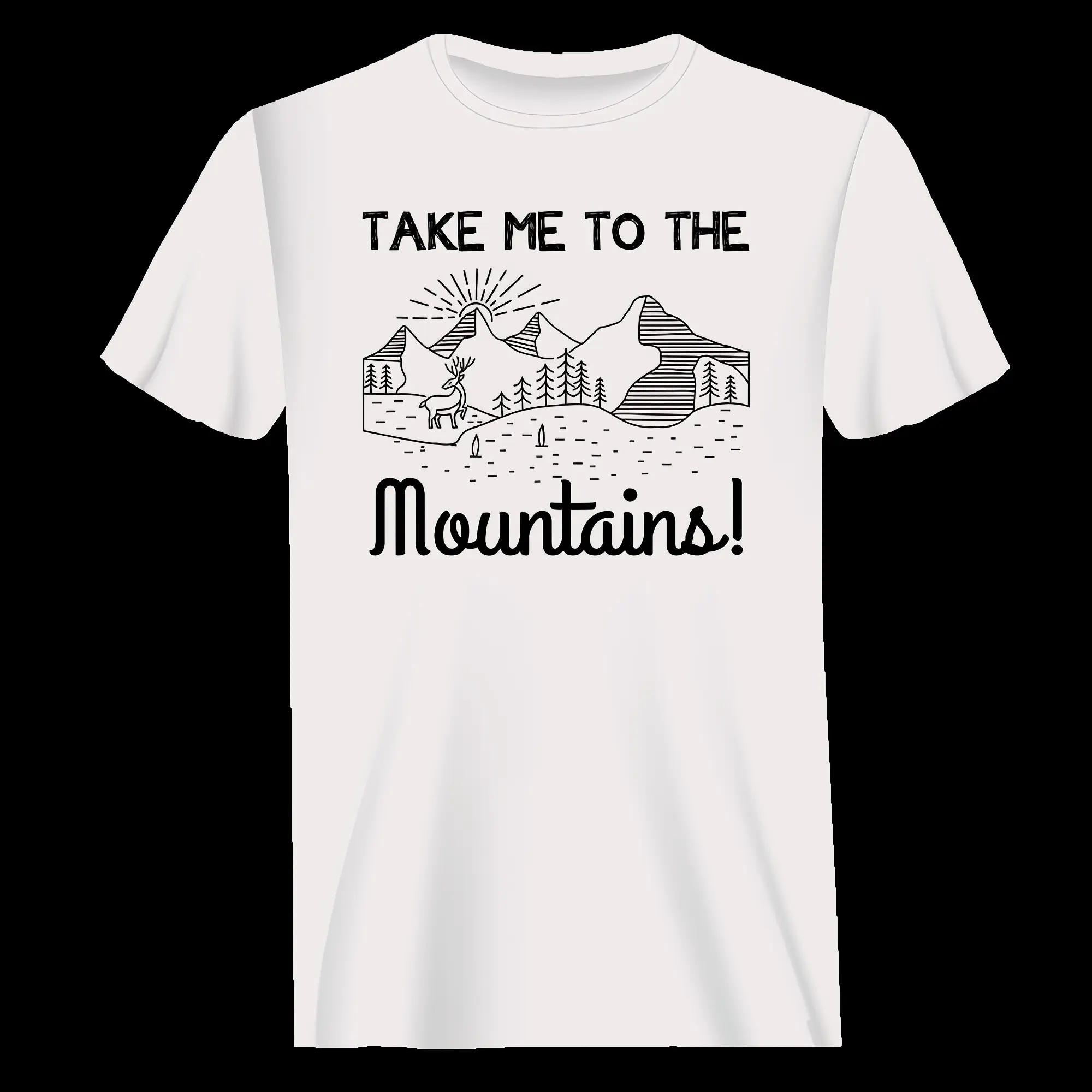 Hiking Take Me To The Mountains T-Shirt for Men