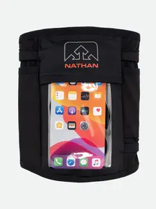 NATHAN Vista Smart Phone Arm Sleeve Carrier with Reflective Detail Ergonomic Design for Trail Running and Outdoor Sport