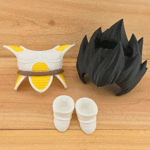 Collectible Anime Hair & Armor for Plush Doll