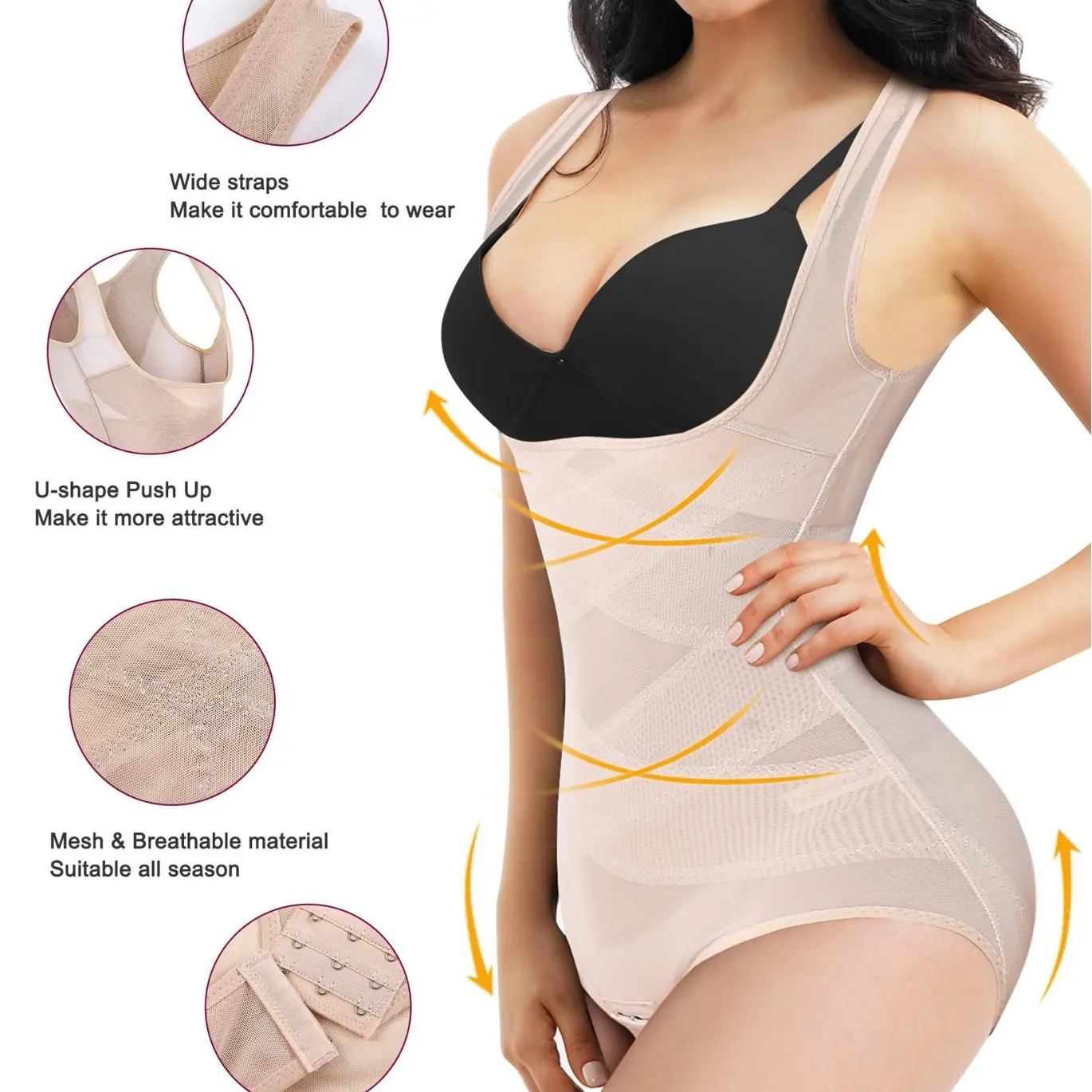 2024 Hot Selling High-End Hot-Selling Body Shaper Vest Type Waist Slimming and Belly Contracting Women's Fitness Yoga Breathable High-End Women's Corset